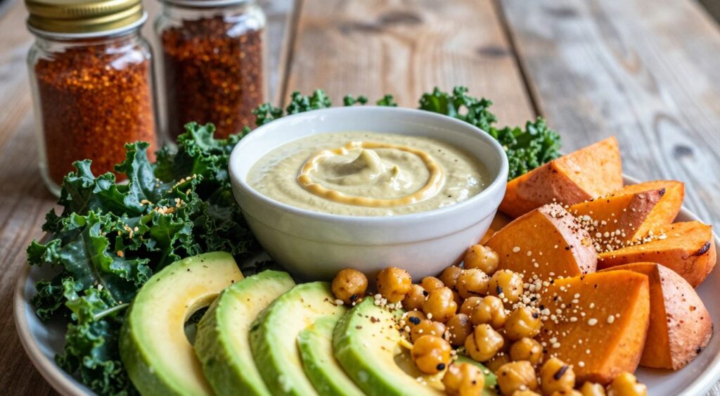 Flavor boosters and tasty toppings for vegetable dish