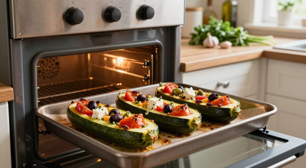 baking zucchini boats in oven