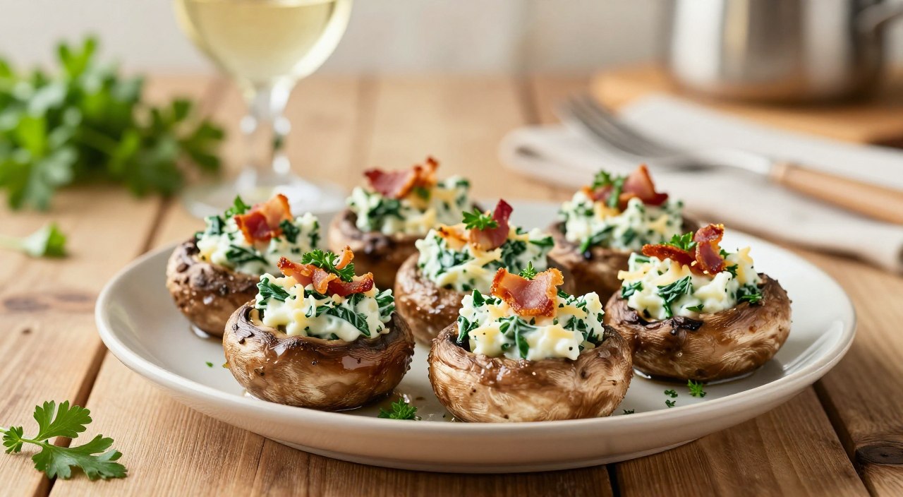 keto stuffed mushrooms