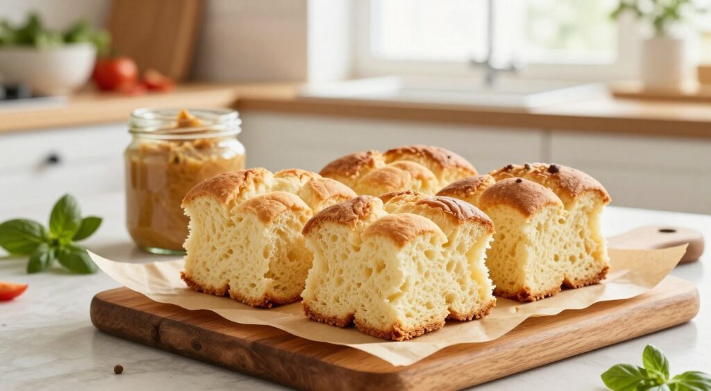 storing cloud bread with parchment paper