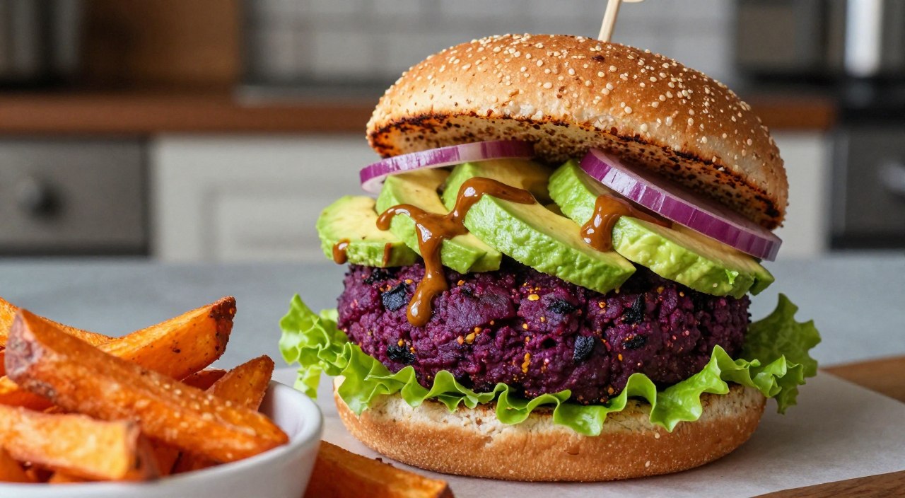 vegan beet burger