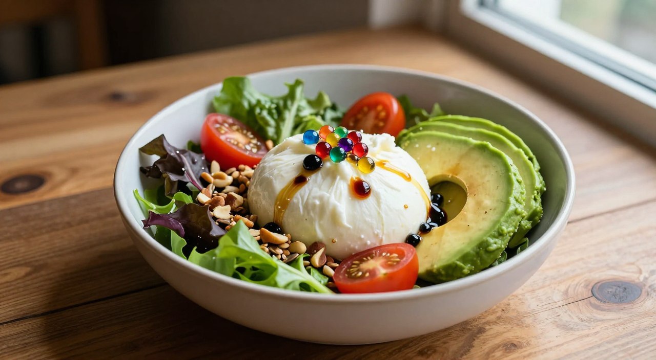 vegan burrata bowl
