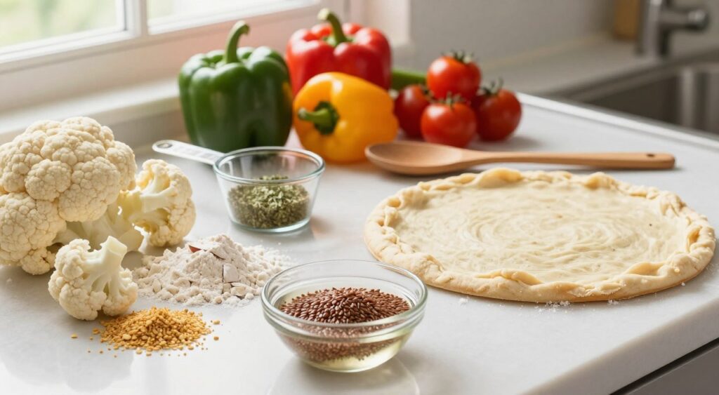 vegan cauliflower pizza crust ingredients
