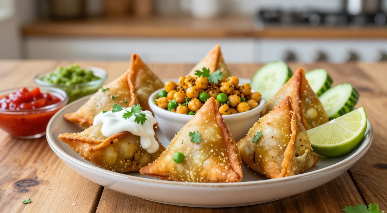 vegetarian samosa bowl
